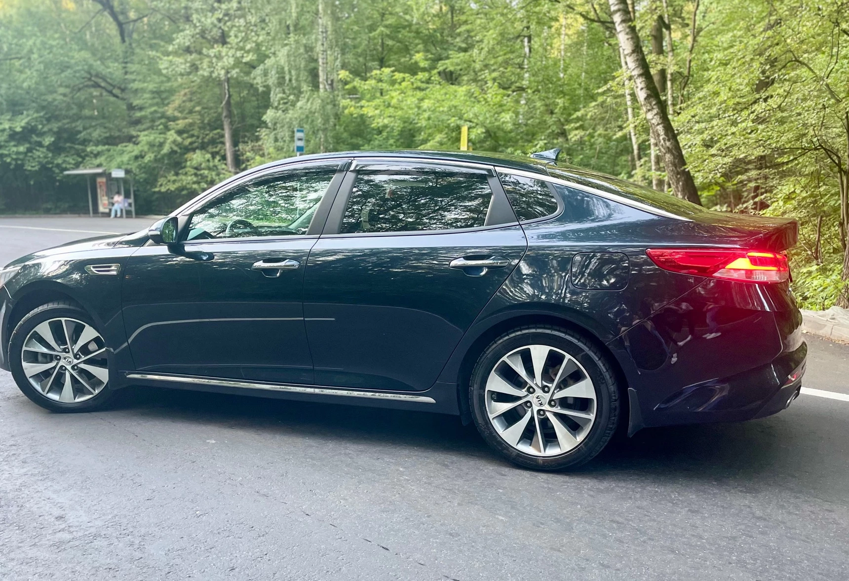 Аренда kia optima комфорт класса 2018 года в городе Москва Щелковская от 4400 руб./сутки, передний привод, двигатель: бензин, объем 2.4 литра, ОСАГО (Мультидрайв), без водителя, недорого, вид 6 - RentRide