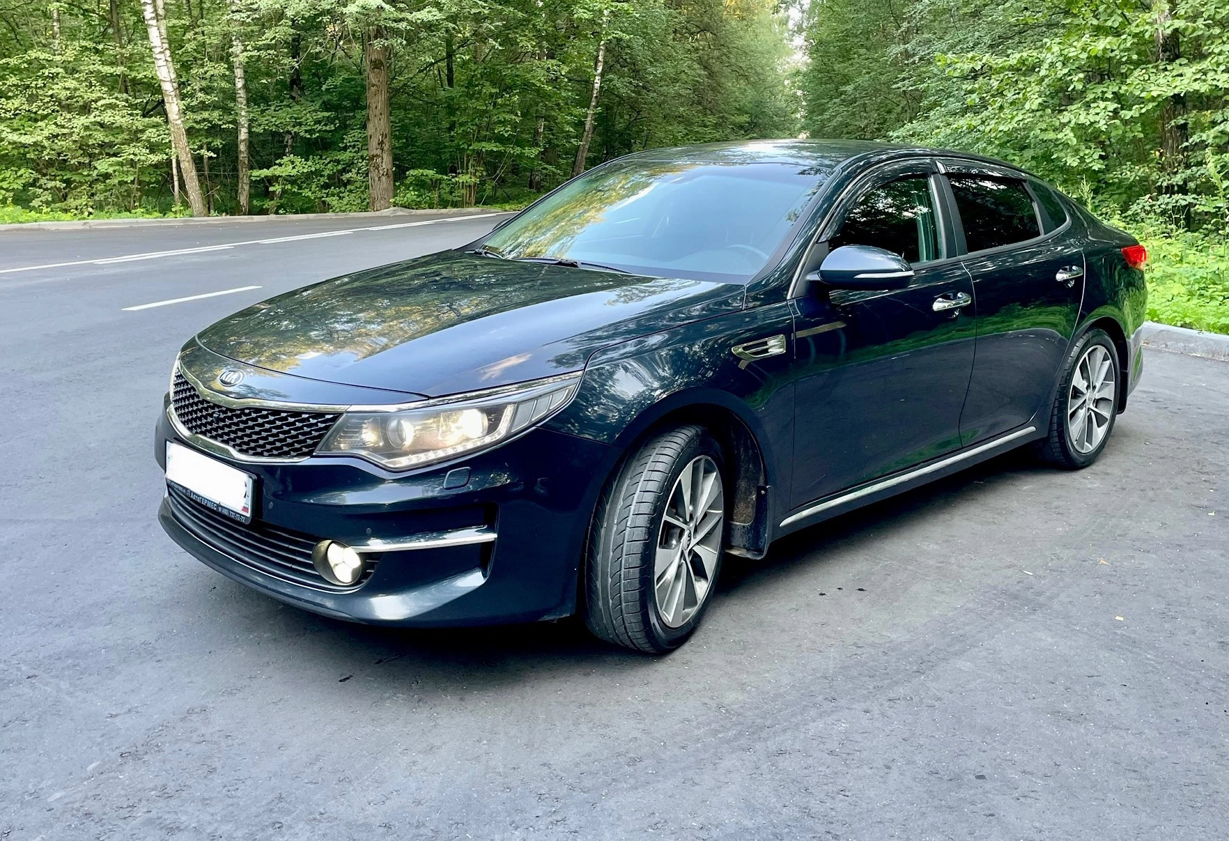 Аренда kia optima комфорт класса 2018 года в городе Москва Щелковская от 4400 руб./сутки, передний привод, двигатель: бензин, объем 2.4 литра, ОСАГО (Мультидрайв), без водителя, недорого, вид 9 - RentRide