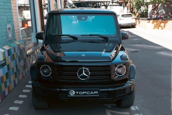 Прокат авто mercedes-benz g-klass премиум класса 2021 года в городе Москва Тульская от 29600 руб./сутки, полный привод, двигатель: дизель, объем 2.9 литров, каско (Мультидрайв), ОСАГО (Мультидрайв), без водителя, недорого - RentRide
