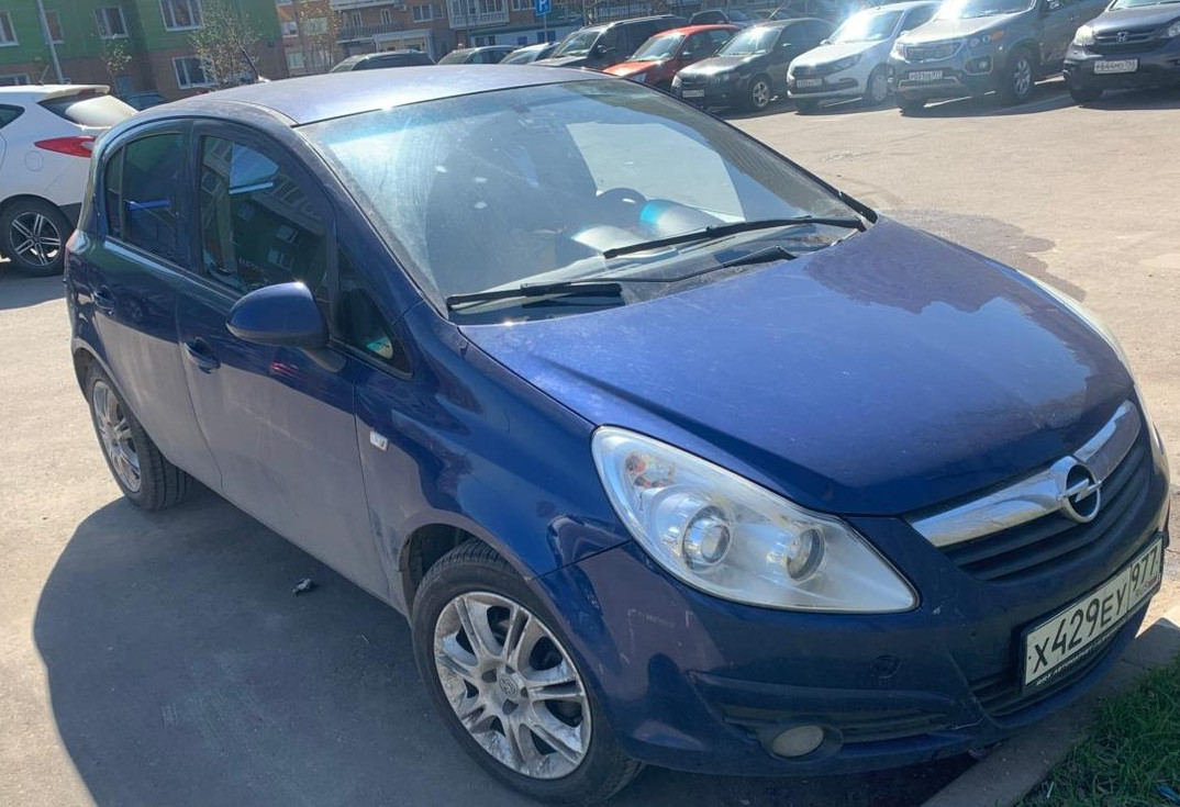 Аренда opel corsa эконом класса 2009 года в городе Москва Ховрино от 1440 руб./сутки, передний привод, двигатель: дизель, объем 1.3 литра, ОСАГО (Впишу в полис), без водителя, недорого - RentRide