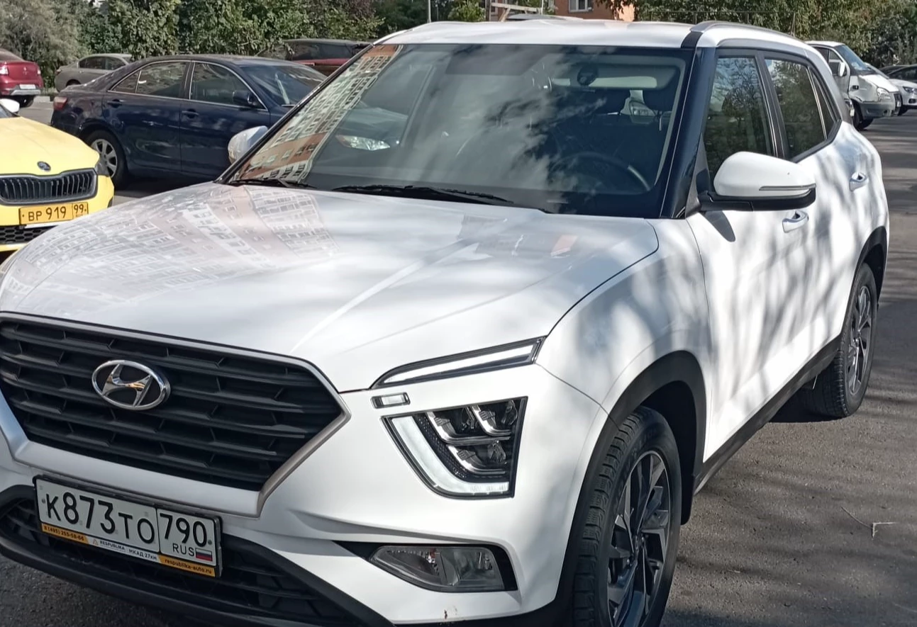 Аренда hyundai creta эконом класса 2021 года в городе Москва Динамо от 2720 руб./сутки, передний привод, двигатель: бензин, объем 1.6 литров, каско (Впишу в полис), ОСАГО (Впишу в полис), без водителя, недорого - RentRide