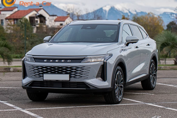 Прокат авто exeed rx премиум класса 2023 года в городе Санкт-Петербург Московская от 10399 руб./сутки, полный привод, двигатель: бензин, объем 2 литра, каско (Мультидрайв), ОСАГО (Мультидрайв), без водителя, недорого - RentRide