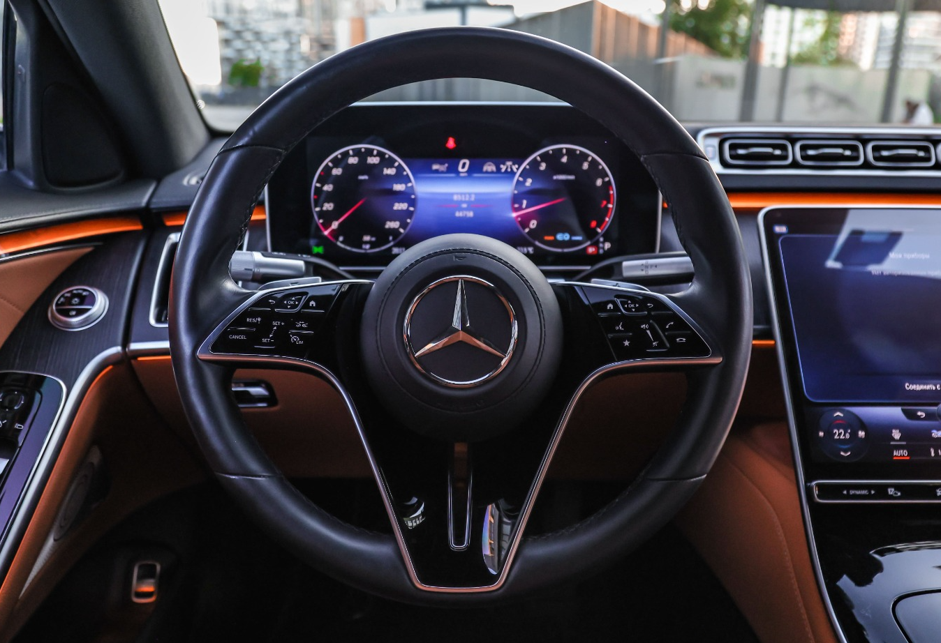 Аренда mercedes-benz s-klass премиум класса 2021 года в городе Москва Авиамоторная от 30800 руб./сутки, полный привод, двигатель: бензин, объем 3 литра, каско (Мультидрайв), ОСАГО (Мультидрайв), без водителя, недорого, вид 8 - RentRide