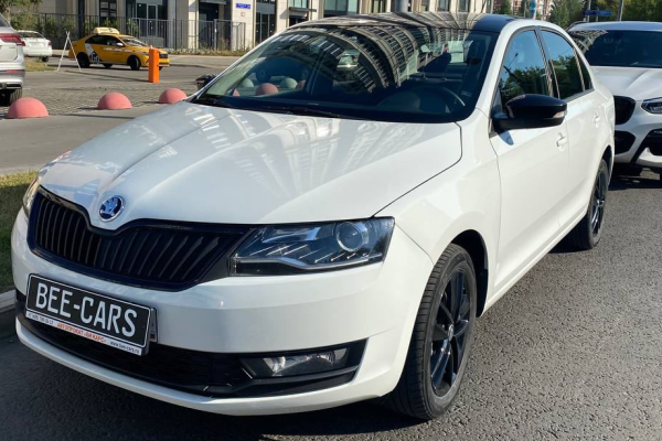 Прокат авто skoda rapid эконом класса 2019 года в городе Москва Славянский бульвар от 3600 руб./сутки, передний привод, двигатель: бензин, объем 1.4 литра, каско (Мультидрайв), ОСАГО (Мультидрайв), без водителя, недорого - RentRide