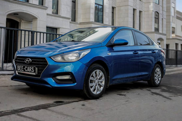 Прокат авто hyundai solaris эконом класса 2018 года в городе Москва Славянский бульвар от 2800 руб./сутки, передний привод, двигатель: бензин, объем 1.6 литров, каско (Мультидрайв), ОСАГО (Мультидрайв), без водителя, недорого - RentRide