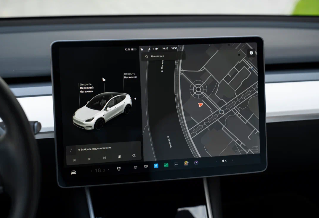 Аренда tesla model-y премиум класса 2020 года в городе Москва Ленинский проспект от 15992 руб./сутки, полный привод, ОСАГО (Мультидрайв), без водителя, недорого, вид 9 - RentRide