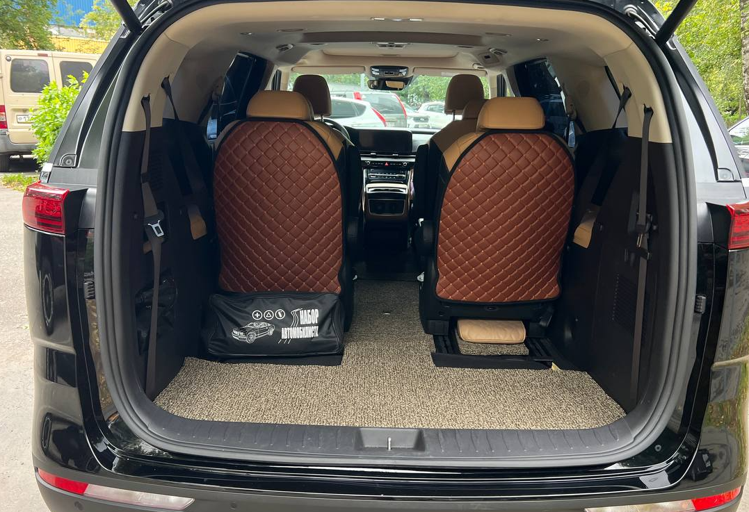 Аренда kia carnival комфорт класса 2021 года в городе Москва Строгино от 10000 руб./сутки, передний привод, двигатель: дизель, объем 2.2 литра, каско (Мультидрайв), ОСАГО (Мультидрайв), без водителя, недорого, вид 7 - RentRide