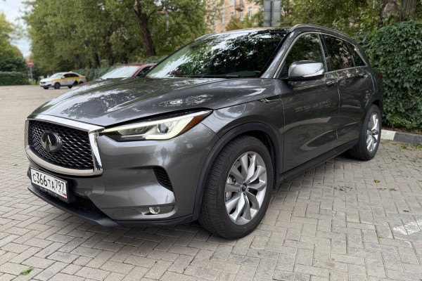 Прокат авто infiniti qx50 бизнес класса 2021 года в городе Москва Академическая от 6400 руб./сутки, полный привод, двигатель: бензин, объем 2 литра, ОСАГО (Впишу в полис), без водителя, недорого - RentRide