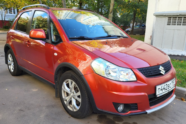 Прокат авто suzuki sx4 эконом класса 2010 года в городе Москва Каширская от 2300 руб./сутки, передний привод, двигатель: бензин, объем 1.6 литров, ОСАГО (Впишу в полис), без водителя, недорого - RentRide