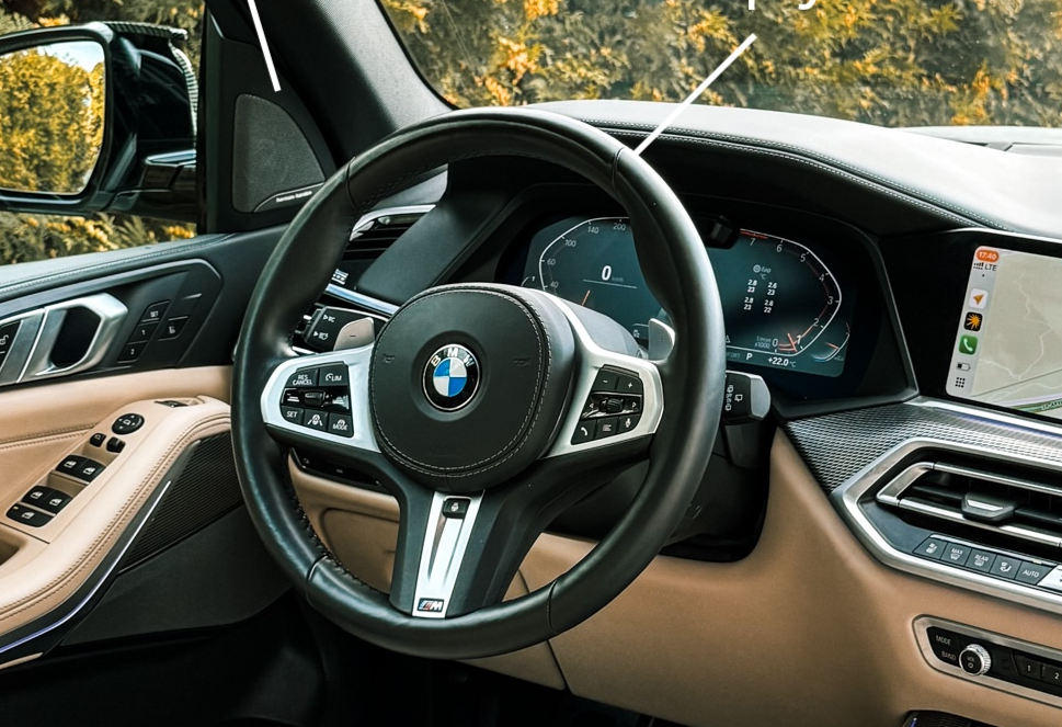 Аренда bmw x5 премиум класса 2021 года в городе Москва Филатов луг от 15000 руб./сутки, полный привод, двигатель: бензин, объем 3 литра, каско (Мультидрайв), ОСАГО (Мультидрайв), без водителя, недорого, вид 3 - RentRide