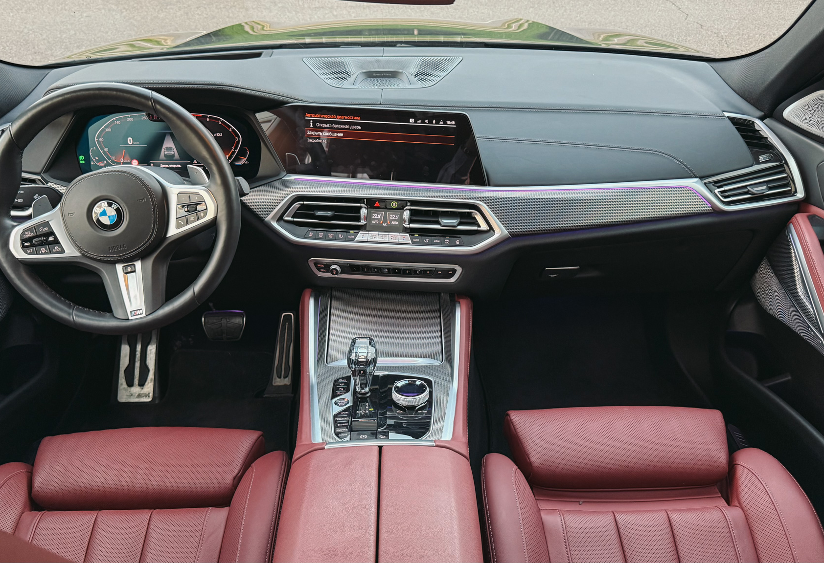 Аренда bmw x6 премиум класса 2021 года в городе Москва Проспект Вернадского от 15000 руб./сутки, полный привод, двигатель: бензин, объем 3 литра, каско (Мультидрайв), ОСАГО (Мультидрайв), без водителя, недорого, вид 3 - RentRide