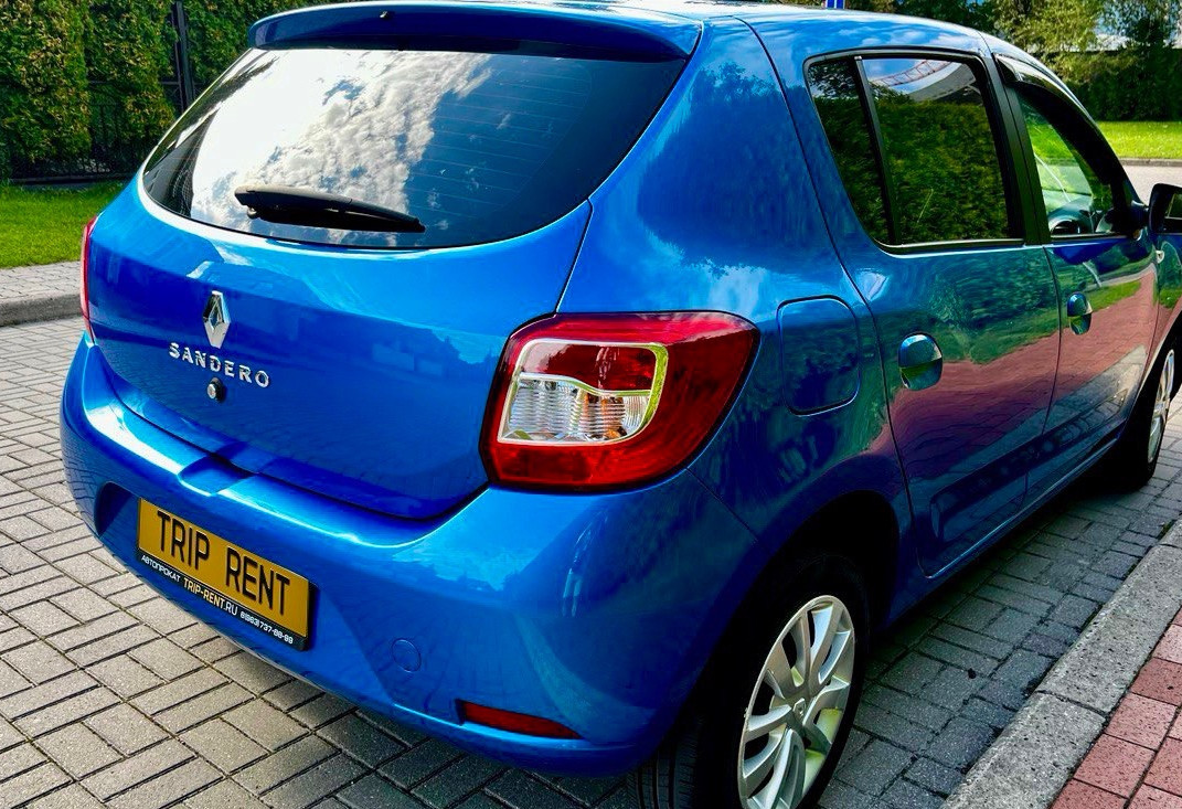 Аренда renault sandero эконом класса 2021 года в городе Москва от 2632 руб./сутки, передний привод, двигатель: бензин, объем 1.6 литров, ОСАГО (Мультидрайв), без водителя, недорого, вид 6 - RentRide