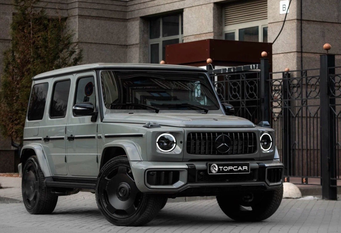 Аренда mercedes-benz g-klass-amg премиум класса 2024 года в городе Москва Шаболовская от 64000 руб./сутки, полный привод, двигатель: гибрид, объем 4 литра, каско (Мультидрайв), ОСАГО (Мультидрайв), без водителя, недорого, вид 6 - RentRide