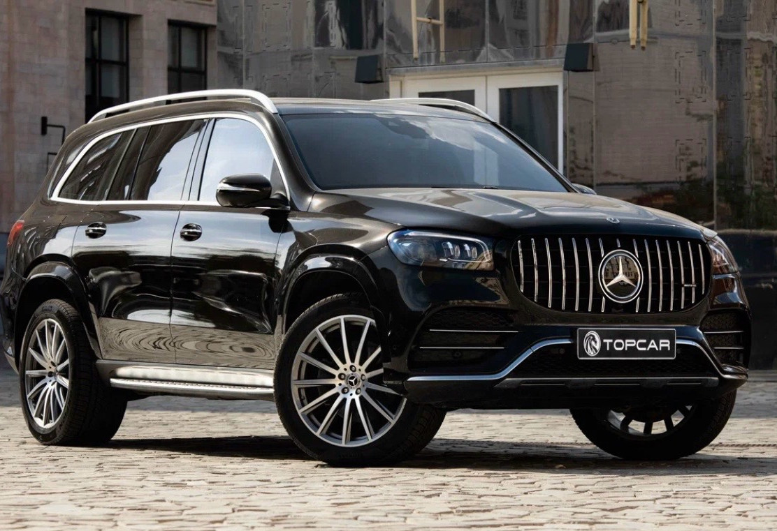 Аренда mercedes-benz gls премиум класса 2022 года в городе Москва Шаболовская от 28000 руб./сутки, полный привод, двигатель: дизель, объем 2.9 литров, каско (Мультидрайв), ОСАГО (Мультидрайв), без водителя, недорого, вид 4 - RentRide