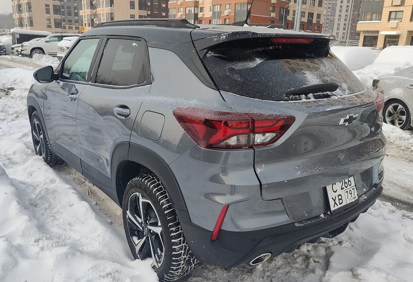 Аренда chevrolet trailblazer эконом класса 2021 года в городе Москва Лесопарковая от 2640 руб./сутки, передний привод, двигатель: бензин, объем 1.3 литра, каско (Мультидрайв), ОСАГО (Мультидрайв), без водителя, недорого, вид 8 - RentRide