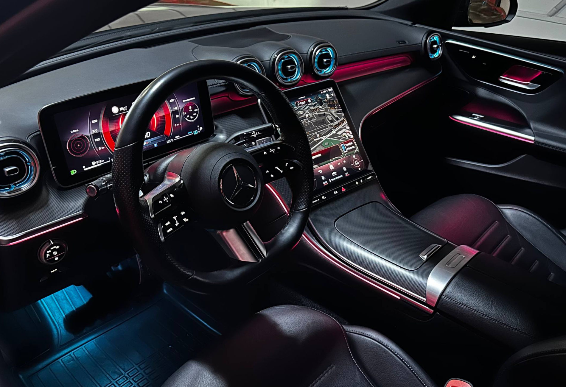 Аренда mercedes-benz c-klass бизнес класса 2022 года в городе Москва Давыдково от 10400 руб./сутки, полный привод, двигатель: дизель, объем 2 литра, каско (Мультидрайв), ОСАГО (Мультидрайв), без водителя, недорого, вид 9 - RentRide