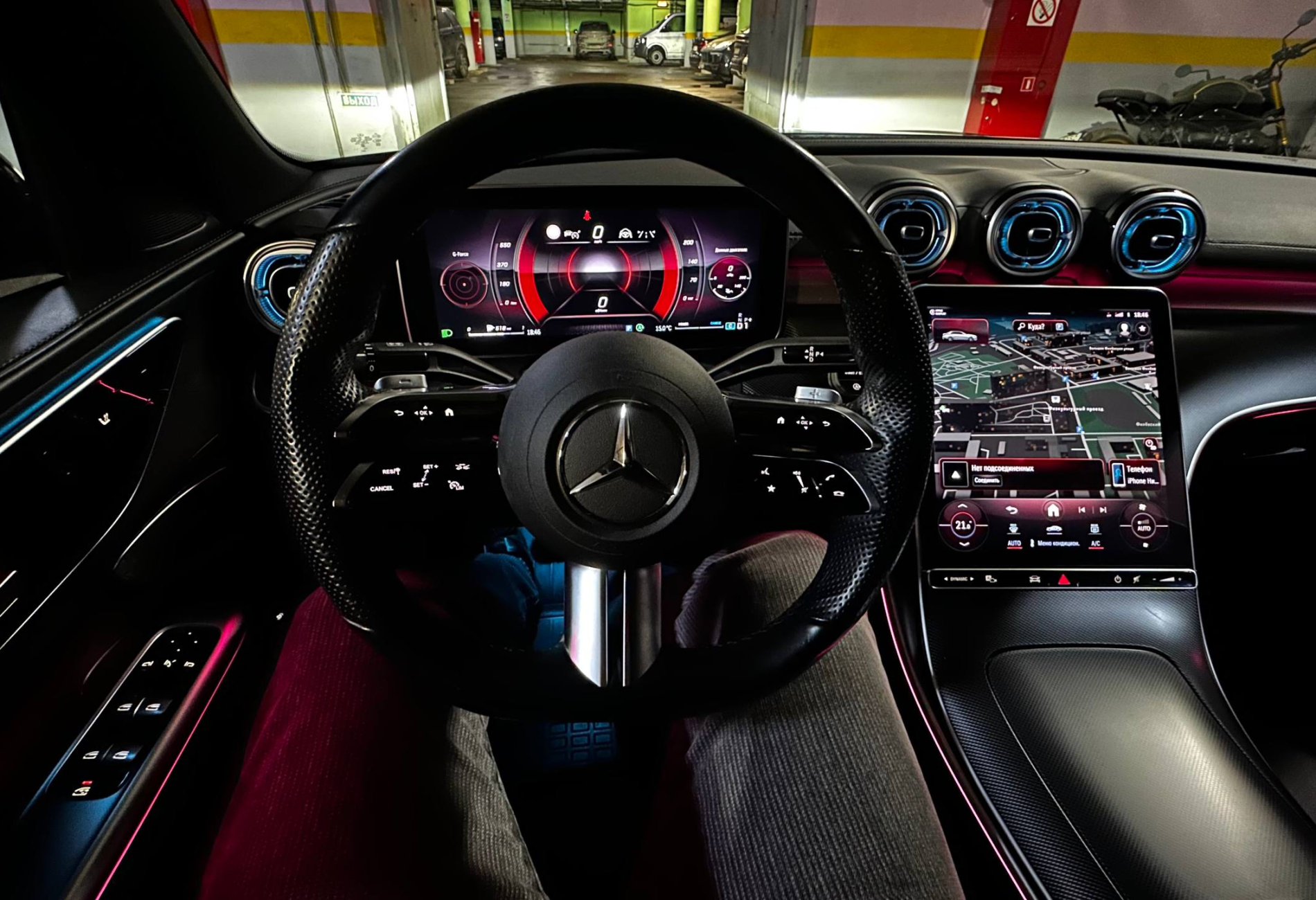 Аренда mercedes-benz c-klass бизнес класса 2022 года в городе Москва Давыдково от 10400 руб./сутки, полный привод, двигатель: дизель, объем 2 литра, каско (Мультидрайв), ОСАГО (Мультидрайв), без водителя, недорого, вид 8 - RentRide