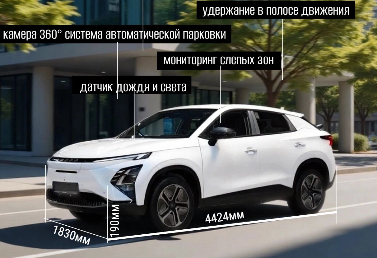 Аренда omoda e5 комфорт класса 2024 года в городе Москва Аминьевская от 4800 руб./сутки, передний привод, двигатель: электро, ОСАГО (Мультидрайв), без водителя, недорого, вид 2 - RentRide