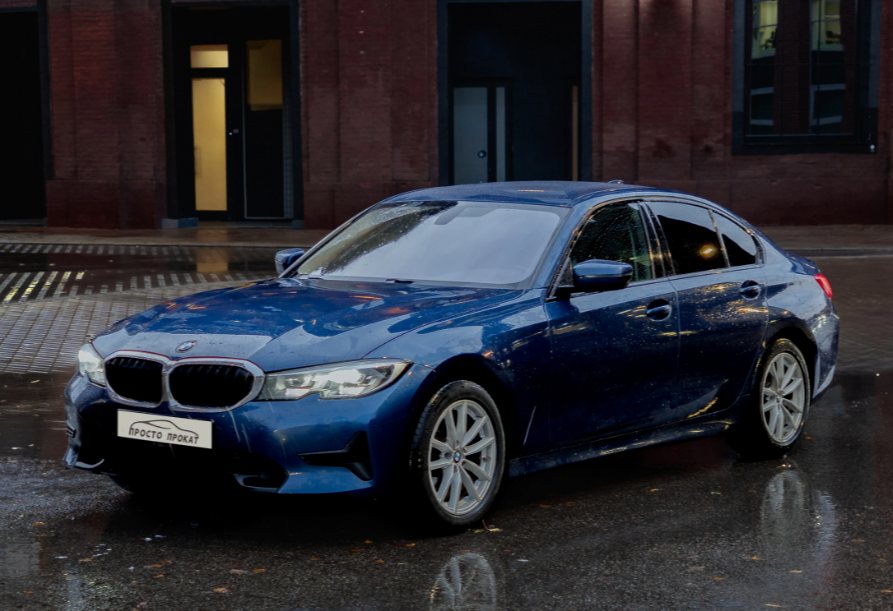 Аренда bmw 3-serii бизнес класса 2021 года в городе Москва Нахимовский проспект от 7200 руб./сутки, задний привод, двигатель: бензин, объем 2 литра, ОСАГО (Мультидрайв), без водителя, недорого - RentRide