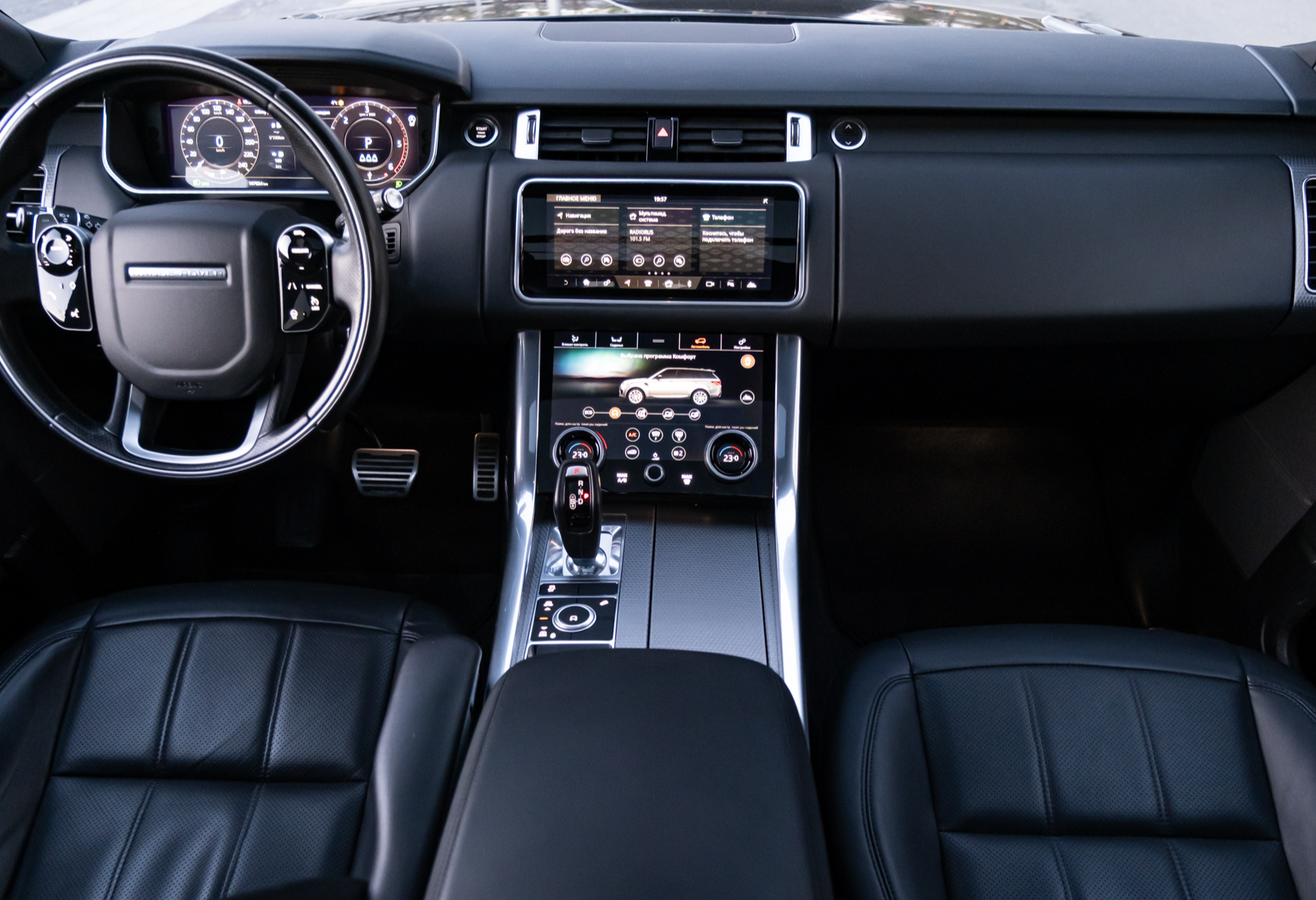 Аренда land-rover range-rover-sport премиум класса 2019 года в городе Москва Тульская от 14400 руб./сутки, полный привод, двигатель: дизель, объем 3 литра, каско (Мультидрайв), ОСАГО (Мультидрайв), без водителя, недорого, вид 7 - RentRide