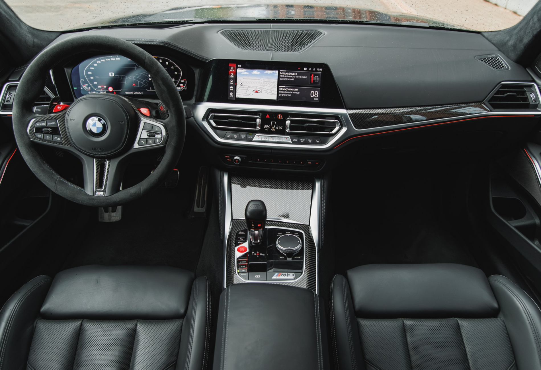 Аренда bmw m3 бизнес класса 2022 года в городе Москва Лермонтовский проспект от 22900 руб./сутки, полный привод, двигатель: бензин, объем 3 литра, каско (Мультидрайв), ОСАГО (Мультидрайв), без водителя, недорого, вид 9 - RentRide