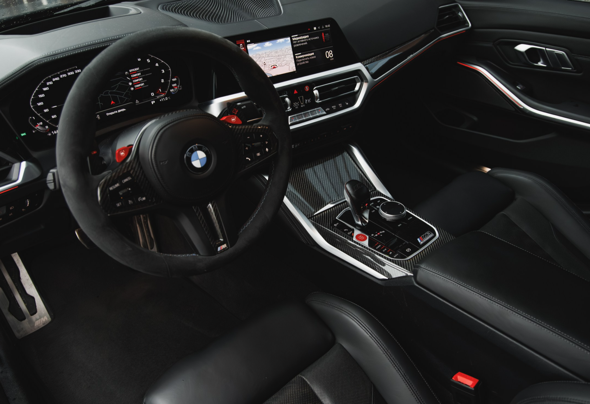Аренда bmw m3 бизнес класса 2022 года в городе Москва Лермонтовский проспект от 22900 руб./сутки, полный привод, двигатель: бензин, объем 3 литра, каско (Мультидрайв), ОСАГО (Мультидрайв), без водителя, недорого, вид 8 - RentRide