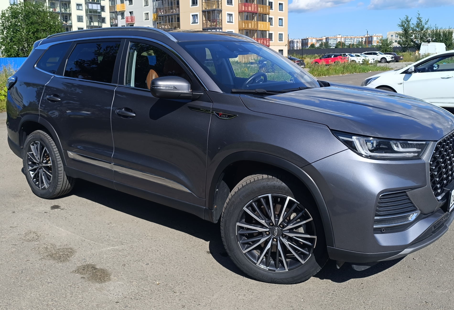 Аренда chery tiggo-8-pro-max комфорт класса 2022 года в городе Москва от 4400 руб./сутки, полный привод, двигатель: бензин, объем 2 литра, ОСАГО (Впишу в полис), без водителя, недорого - RentRide