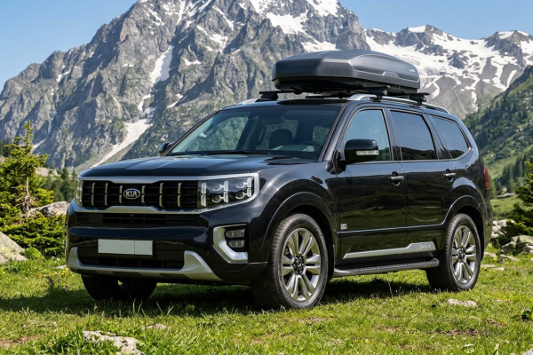 Прокат авто kia mohave бизнес класса 2021 года в городе Минеральные Воды от 9000 руб./сутки, полный привод, двигатель: дизель, объем 3 литра, ОСАГО (Мультидрайв), без водителя, недорого - RentRide