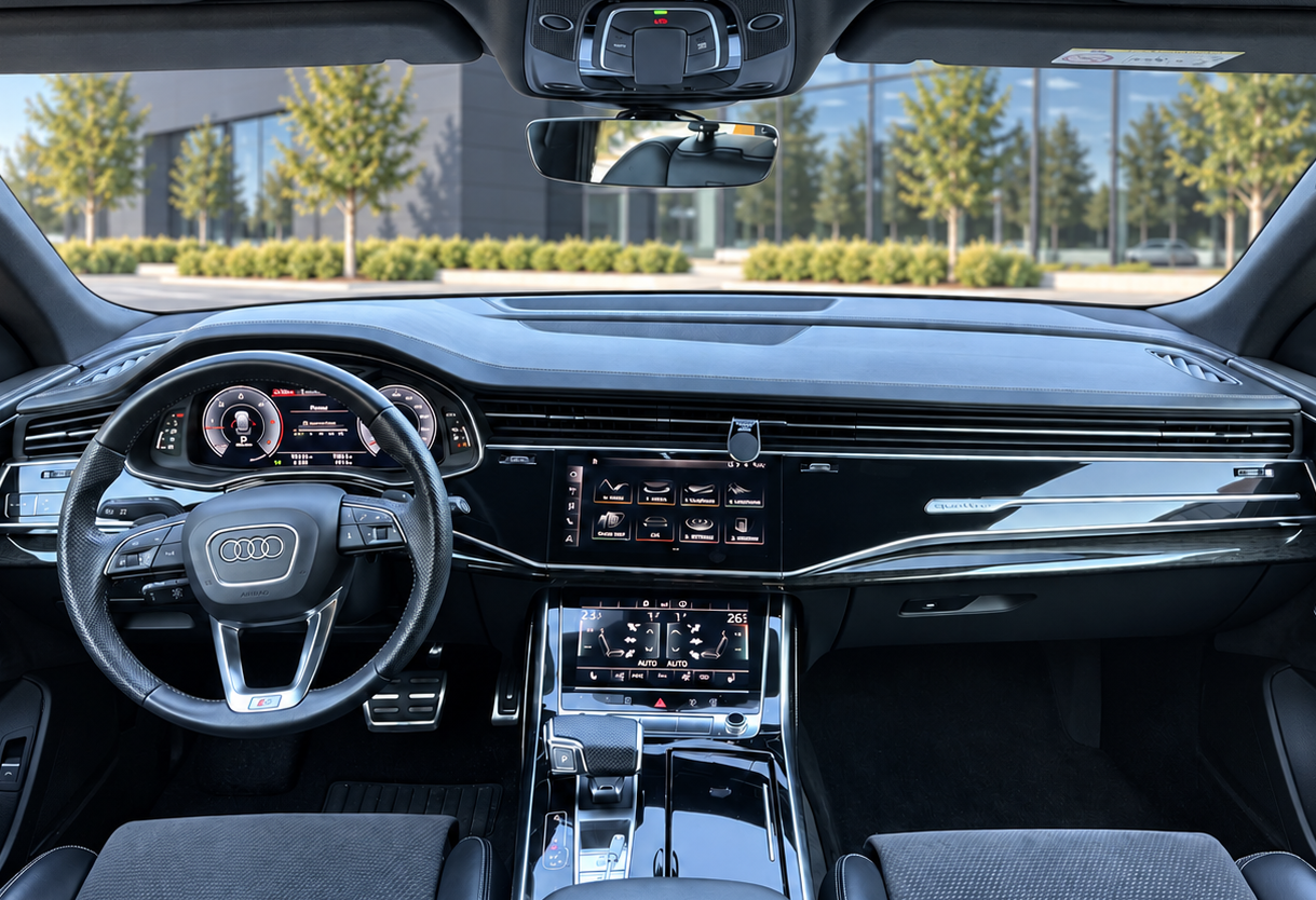 Аренда audi q8 премиум класса 2019 года в городе Москва Жулебино от 13600 руб./сутки, полный привод, двигатель: дизель, объем 3 литра, ОСАГО (Впишу в полис), без водителя, недорого, вид 7 - RentRide