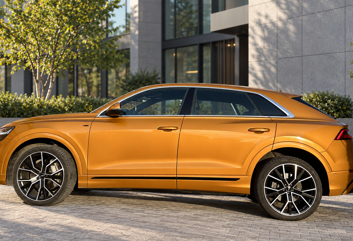 Аренда audi q8 премиум класса 2019 года в городе Москва Жулебино от 13600 руб./сутки, полный привод, двигатель: дизель, объем 3 литра, ОСАГО (Впишу в полис), без водителя, недорого, вид 4 - RentRide
