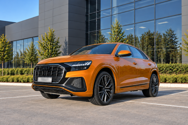 Прокат авто audi q8 2019 года в городе Москва Жулебино от 13600 руб./сутки, полный привод, двигатель: дизель, объем 3 литра, ОСАГО (Мультидрайв), без водителя, недорого - RentRide