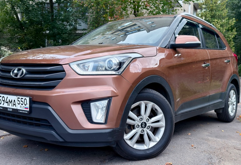 Аренда hyundai creta эконом класса 2018 года в городе Москва от 2800 руб./сутки, передний привод, двигатель: бензин, объем 2 литра, каско (Впишу в полис), ОСАГО (Впишу в полис), без водителя, недорого - RentRide