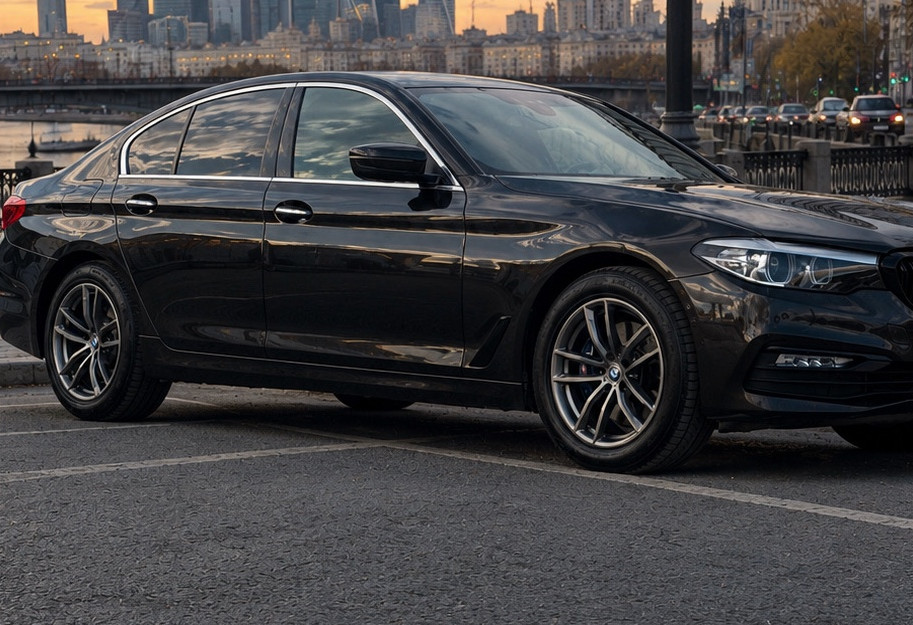 Аренда bmw 5-serii бизнес класса 2017 года в городе Москва Народное Ополчение от 6560 руб./сутки, задний привод, двигатель: дизель, объем 2 литра, каско (Мультидрайв), ОСАГО (Мультидрайв), без водителя, недорого, вид 4 - RentRide