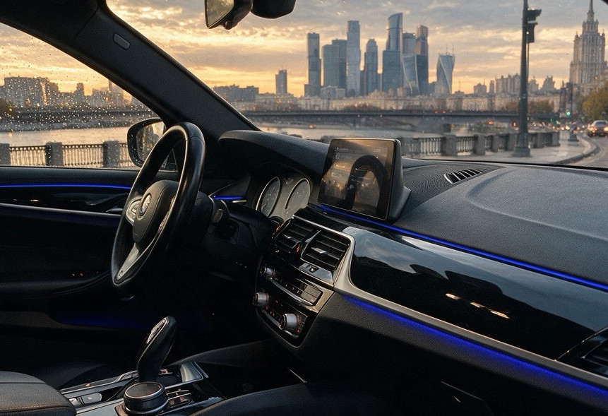 Аренда bmw 5-serii бизнес класса 2017 года в городе Москва Народное Ополчение от 6560 руб./сутки, задний привод, двигатель: дизель, объем 2 литра, каско (Мультидрайв), ОСАГО (Мультидрайв), без водителя, недорого, вид 9 - RentRide