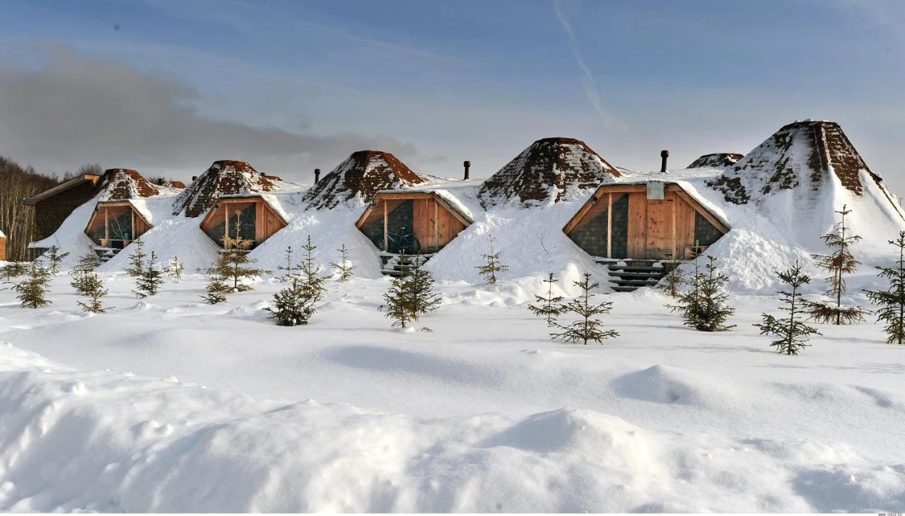 Туристический комплекс «Этномир» зимой