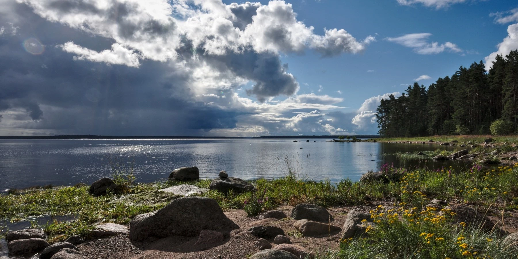 Выборгский залив в Ленинградской области для туристов